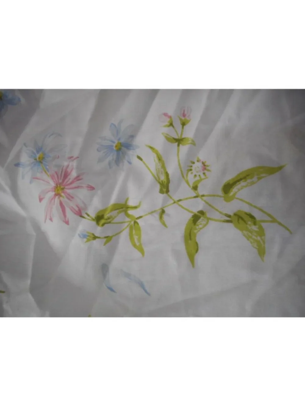 Vintage Multi color Floral Full Double Bed Sheet